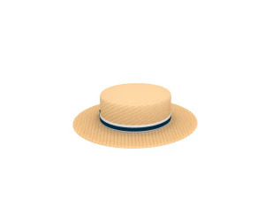 boater hat 3D Model