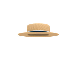 boater hat 3D Model