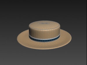 boater hat 3D Model