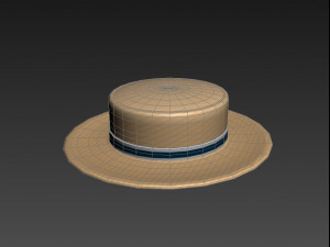 boater hat 3D Model