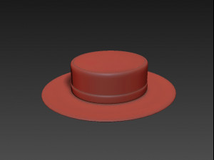 boater hat 3D Model