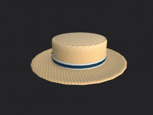 boater hat 3D Model