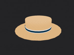 boater hat 3D Model