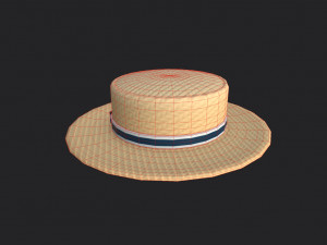boater hat 3D Model