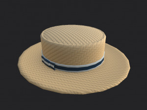 boater hat 3D Model