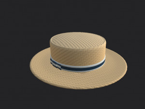boater hat 3D Model