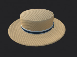 boater hat 3D Model