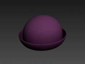 women bowler hat 3D Model