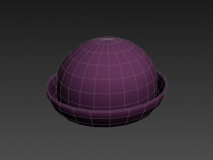 women bowler hat 3D Model