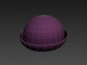 women bowler hat 3D Model