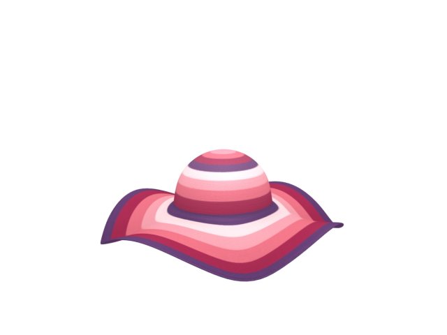 women summer hat 3Dモデル .c4d .max .obj .3ds .fbx .stl .blend 