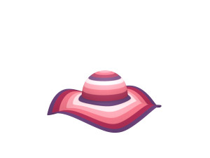 women summer hat 3Dモデル