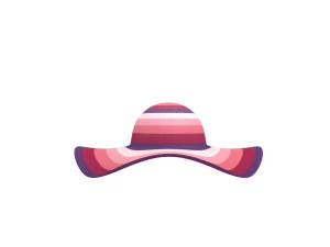 women summer hat 3D Model
