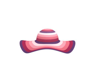 women summer hat 3D Model