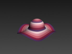 women summer hat 3Dモデル
