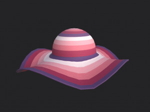 women summer hat 3Dモデル