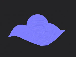 women summer hat 3D Model