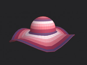 women summer hat 3Dモデル
