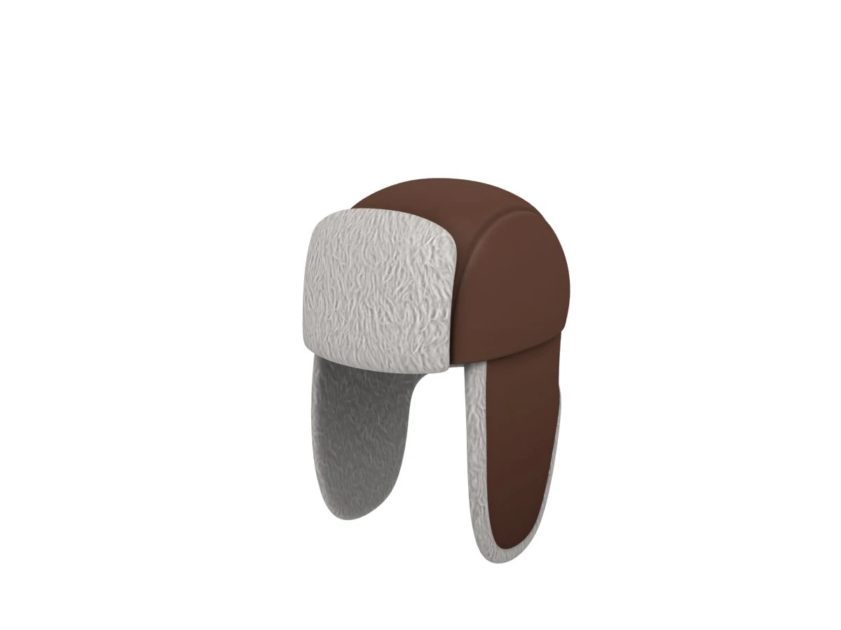 fur hat 3D Model .c4d .max .obj .3ds .fbx .stl .blend 