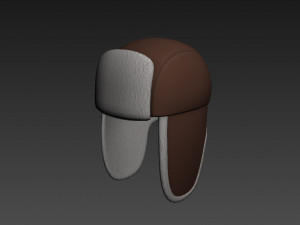 fur hat 3D-Modell