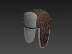 fur hat 3D-Modell