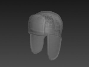 fur hat 3D-Modell