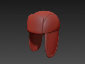 fur hat 3D-Modell