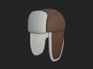 fur hat 3D-Modell