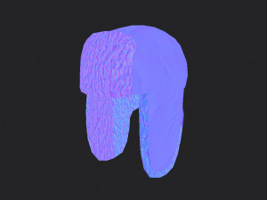 fur hat 3D-Modell