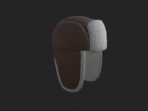 fur hat 3D-Modell