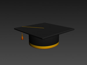 graduation cap 3D Model