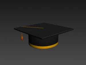 graduation cap 3D Model