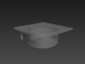 graduation cap 3D Model