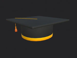 graduation cap 3D Model