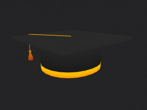 graduation cap 3D Model