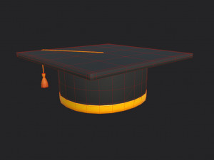 graduation cap 3D Model