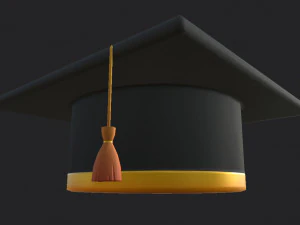 graduation cap 3D Model
