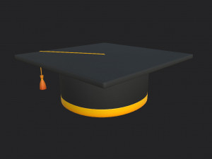 graduation cap 3D Model