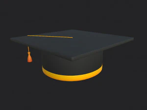 graduation cap 3D Model