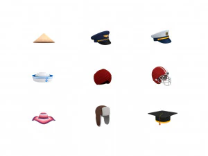 hats and helmet pack 3 3D Model