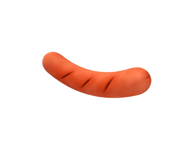 sausage Modello 3D .c4d .max .obj .3ds .fbx .stl .blend 