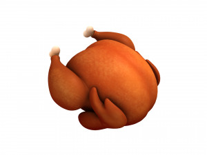 roasted chicken Modelo 3D