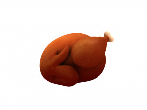 roasted chicken Modelo 3D
