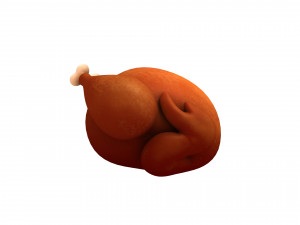 roasted chicken Modelo 3D