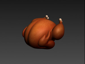 roasted chicken Modelo 3D