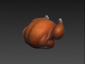 roasted chicken Modelo 3D