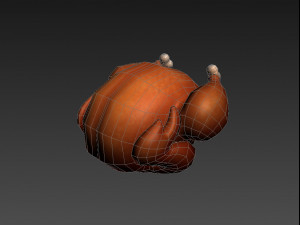 roasted chicken Modelo 3D