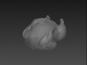 roasted chicken Modelo 3D