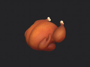 roasted chicken Modelo 3D