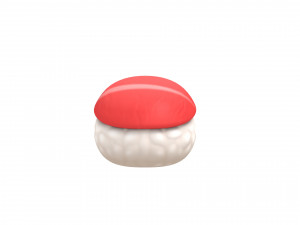 cartoon sushi Modelo 3D